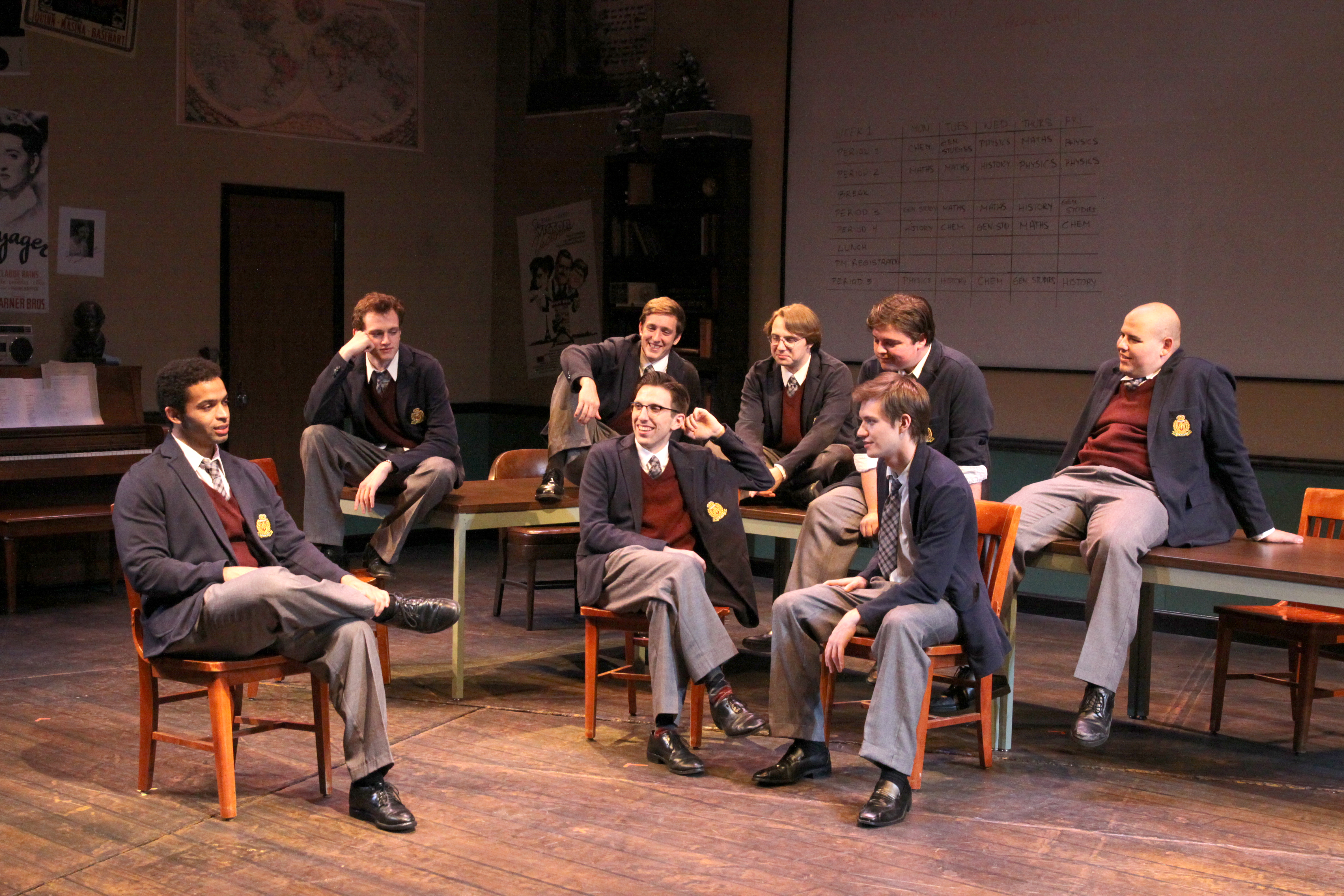 Scene from The History Boys on the Ball Theater stage.